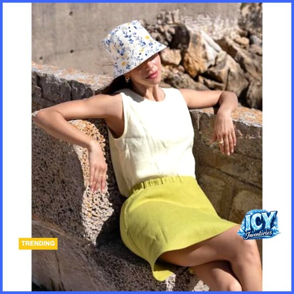Unisex Floral Print Bucket Hat Sun Protection Foldable Travel Fishing